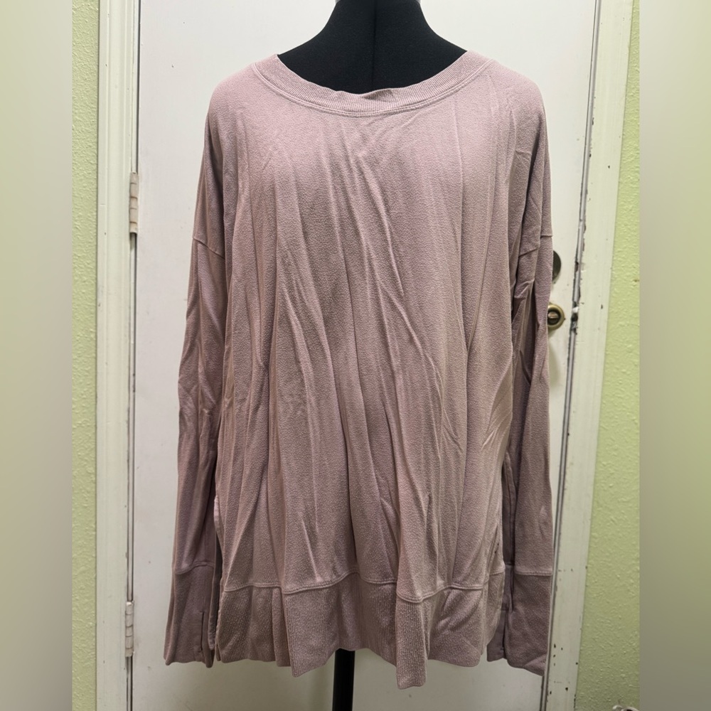 Glyder Soft Pink Knit Top L